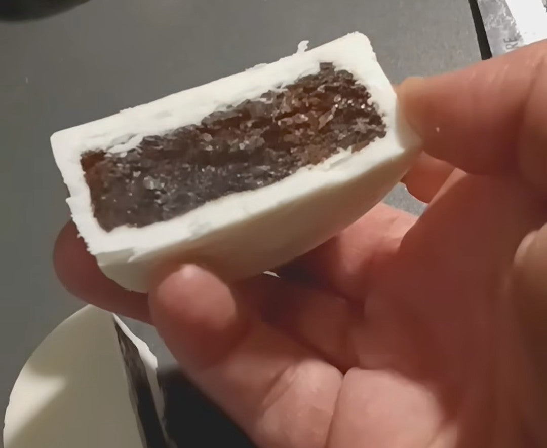 PROTEST PUCK (Chocolate Covered Fudge) - NO FAUX KING WAY - 3oz *ORDERS SHIP WHEN TEMPS UNDER 75° UNLESS YOU PICK ICE PACK SHIPPING*