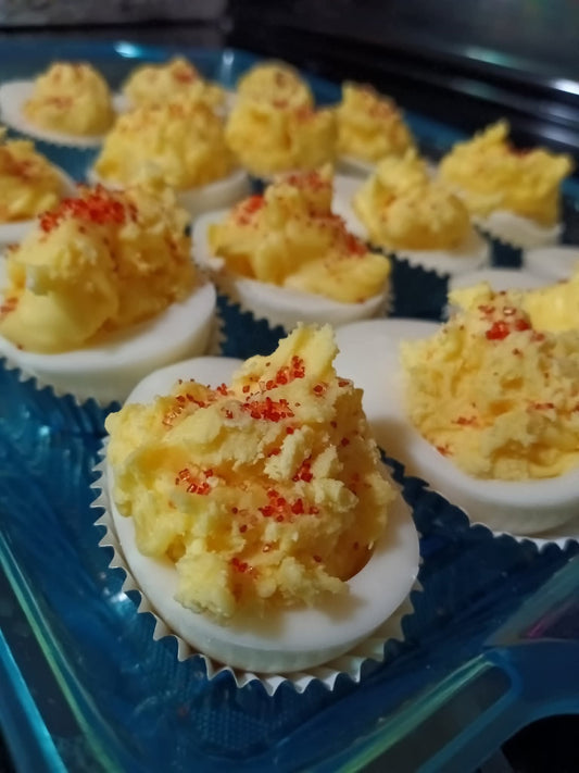White Chocolate Deviled Eggz 6-Pack *ORDERS SHIP WHEN TEMPS UNDER 75° UNLESS YOU PICK ICE PACK SHIPPING*