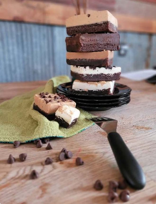 Frownie-Fudge Topped Brownie (1/2+lb) $8 *ORDERS SHIP WHEN TEMPS UNDER 75° UNLESS YOU PICK ICE PACK SHIPPING*