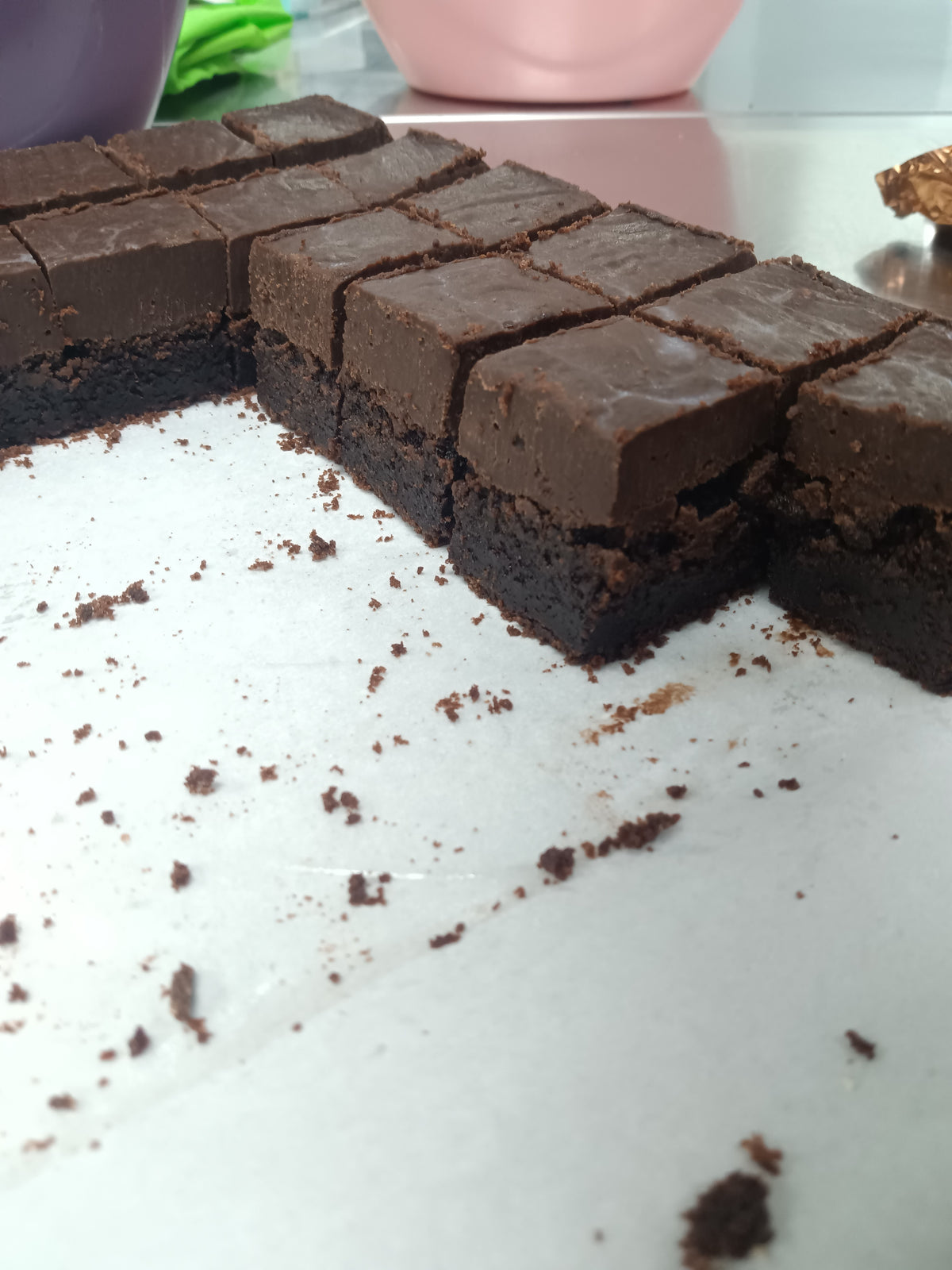 Frownie-Fudge Topped Brownie (1/2+lb) $8 *ORDERS SHIP WHEN TEMPS UNDER 75° UNLESS YOU PICK ICE PACK SHIPPING*