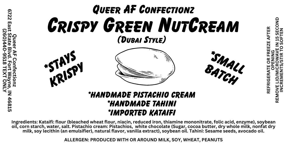 DUBAI Style Filling-Crispy Green NutCream 8oz $20