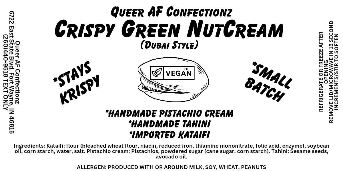 DUBAI Style Filling-Crispy Green NutCream 8oz $20