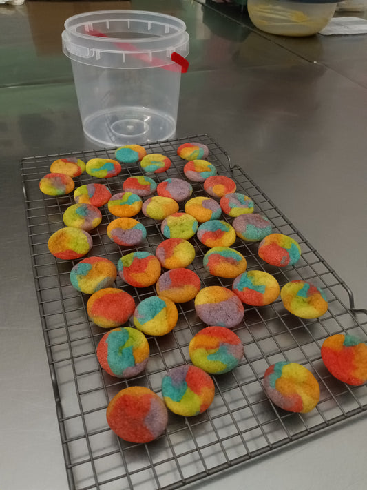 Pride Bucket of SniQueerDoodles 100ct $45 *snickerdoodle cookies*